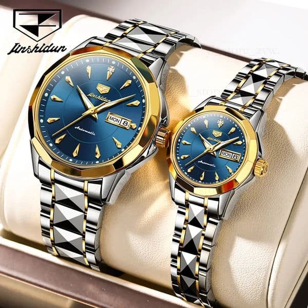 JSDUNlys watch 8936 Business Automatic Couple Watch Weekly Calendar Display Mechanical Fashion Waterproof Dress designer high quality trend JSDUNitywatch 359