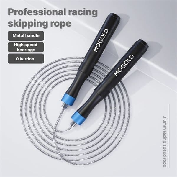 MOGOLD Professional Speed Jump Rope with Metal Handles Highspeed Bearings Zero Jamming 30mm Racing Cable y260422