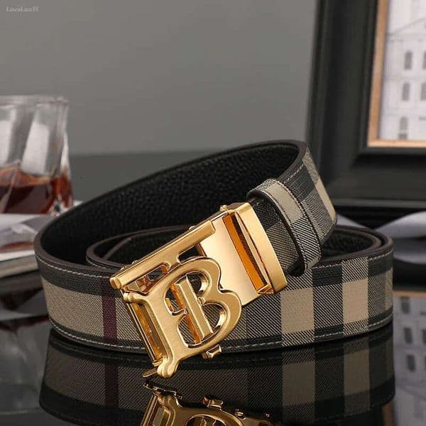burburrybelt men belts luxury plaid burb designer belt genuine leather cowhide fashion classic business waistband deluxe gentle 110 130cm fce