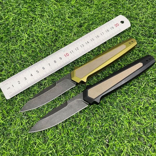 KS7950 outdoor folding knife D2 folding knife steel camping hunting survival knife aluminum handle EDC utility tool
