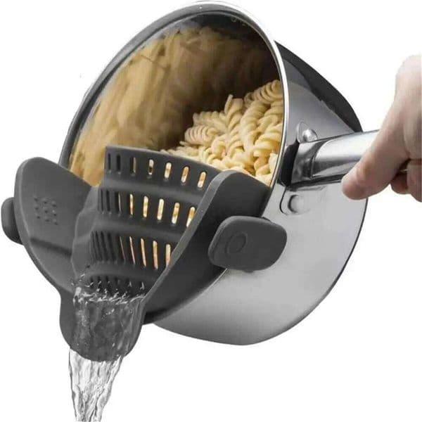 1pc, Strainer, Adjustable Clip On For Pots Pans And Bowls, Kitchen Pot Strainer