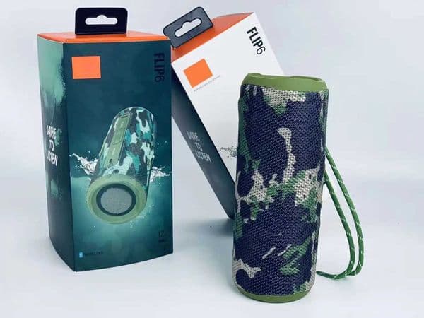 EONKO FLIP6 Portable Stereo Wireless Bluetooth Speaker with TF USB FM AUX Handsfree TWS Power Bank Type C Charging Q260423