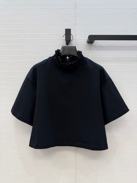 Milan Runway T-Shirts 2026 New Spring Summer O Neck Short Slve Fashion Designer Shirts Brand Same Style Tops 0423-40 Z260529