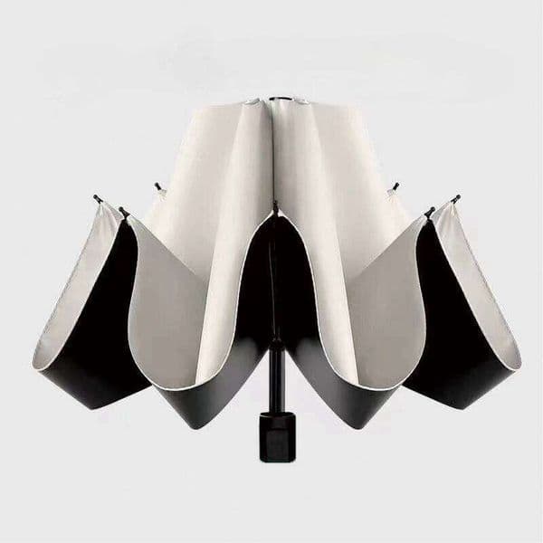 1PC Manual Folding Large Double Size UV Protection Sun Rain Resistant Compact Shade Sunny and Rainy Umbrella 26Y0423