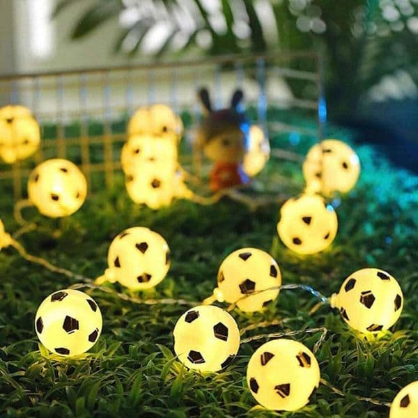 Cross-Border LED World Cup Football String For Decoration, Holiday Room Arrangement, Atmosphere Lights, Party Props, Decorative Lights