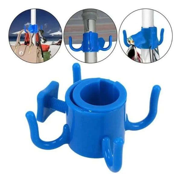 Beach Hook, 4-prongs Plastic Umbrella Hook Hanging For Towels/Hats/Clothes/Camera/Sunglasses/Bags-Accessories
