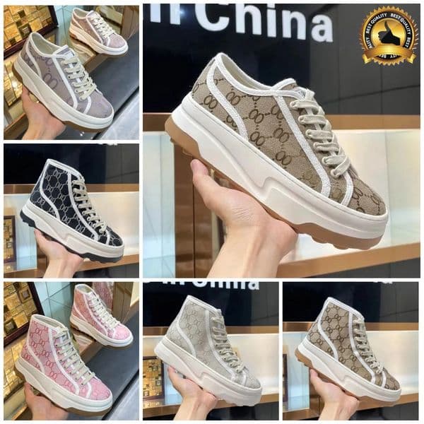 Designer Tennis 1977 Sneakers Designer Canvas Casual Shoes for Men and Women Rubber Sole, Embroidered Beige Washed Jacquard, Fast Shipping 77 Size 36-45