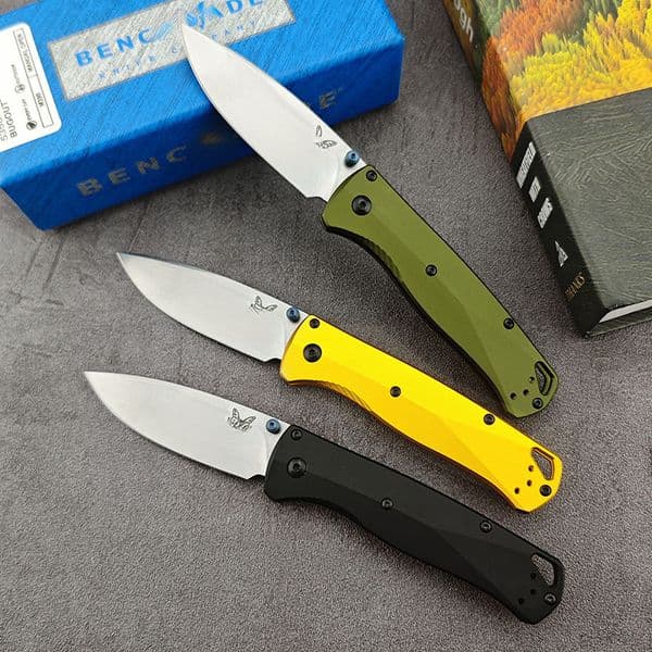 BM 535 Bugout folding knife Aluminum Handle Folding Knife D2 Hardness Blade Portable Camping Outdoor Utility Survival Knives EDC