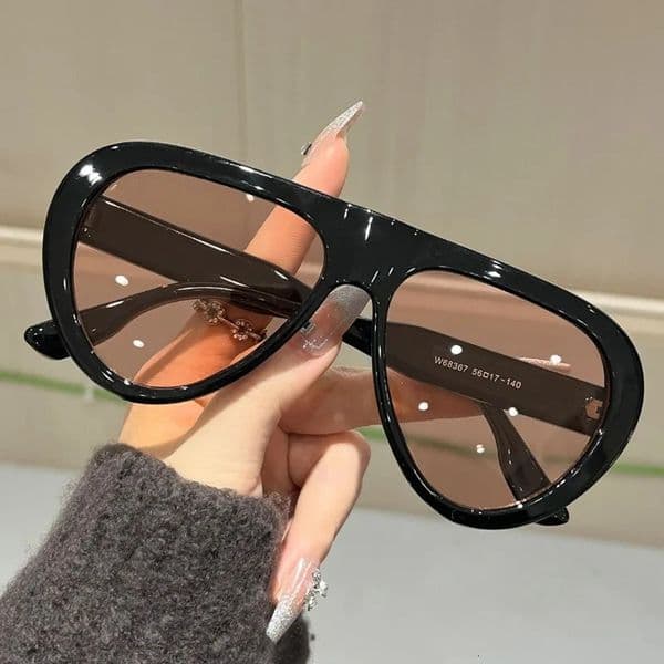 2026 Vintage Oversized Oval Sunglasses Women Men Fashion Wide Leg Leopard Red Gradient Sun Glasses Ladies Trendy Sexy Shades 260423