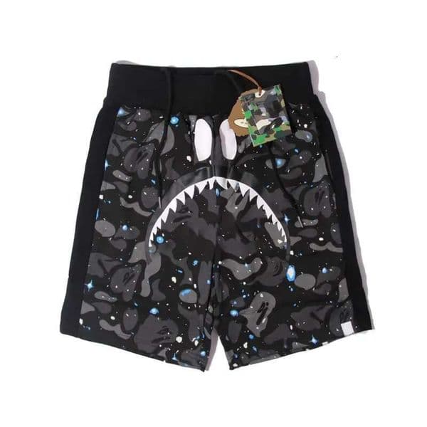 bapeshirtlys Shorts Designer Shorts Mens shark Shorts Cotton Casual Shorts Elastic Waist Joggers Summer Loose Streetwear Print Shark High Street Shorts 88f