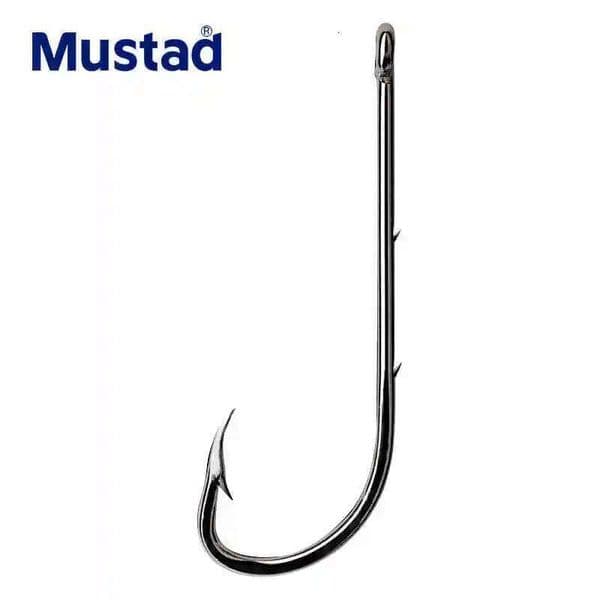 Original Mustad 92647 Live Bait Casting Double Backstab Fishing Worm Barbed Hooks Pesca Fish Accessories S260422
