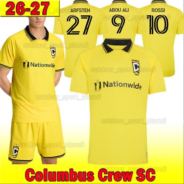 26/27 Columbus Crew Soccer Jerseys ABOU ALI ROSSI ARFSTEN PICARD JAMAL Football Shirts 2026 2027 AKHUNDZADA GAZDAG CHAMBOST Kids Kits Socks Full Sets Men Unifomrs