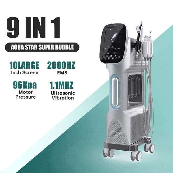 Ace Best Selling 9 In 1 H2o2 Meso Beauty Oxygenation Microdermabrasion Machine Beauty Lifting Skin Rejuvenation Deep Cleaning Blackhead Removal Beauty Machin