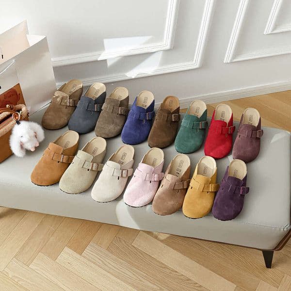 Designer shoes Clogs Sandals Clog Slippers Cork Flat High Quality Fashion Summer Genuine Leather Slide Favourite Beach Casual Shoes Women Men Size UK3-13