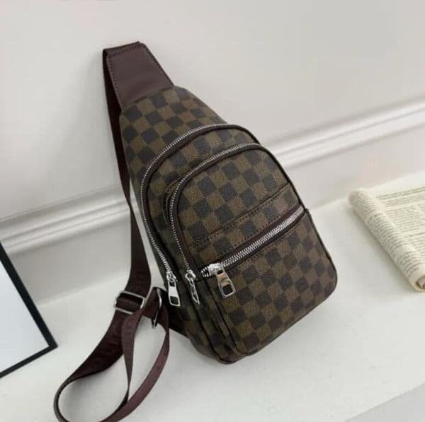 Sling Men's Crossbody Men Casual Sporty Shoulder Bags Male Chest Pack Waist Bag Luxury Messenger Fashion Handbag Real Taiga Leather Canvas
