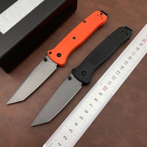 537 Bailout BM Knife Self Defense Pocket Knives Outdoor folding knife EDC Survival Flipper Folding Knife Camping Hunting Tool Nylon Handle