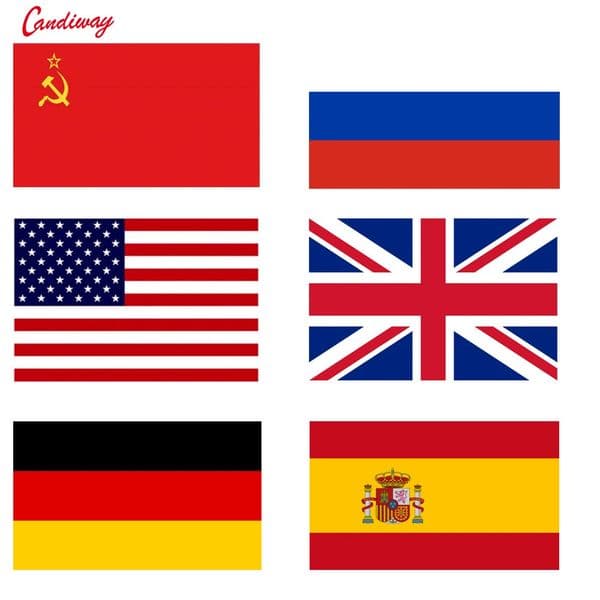 90 x 60cm national flag banner home decoration flag the USA UK CCCP flag 260422