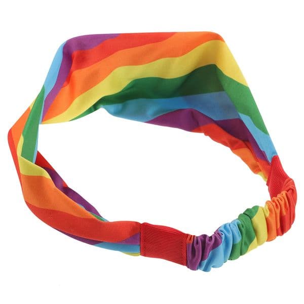 Sports Sweat Headband Rainbow Elastic Absorbing Fitness Yoga Running Workout Breathable Soft Comfortable 260422
