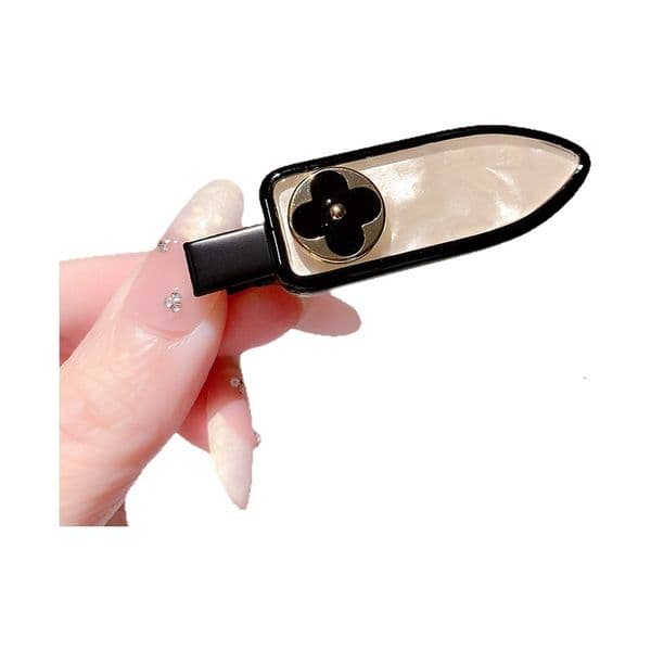 Luxury Elegant Four-Leaf Flower Side Hair Clip, Stylish Women Bangs Forehead Hair Barrette Accessory