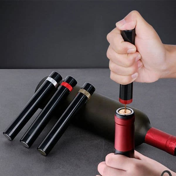 Air Pressure Pump Wine Bottle Opener Portable Stainless Steel Pin Easy Cork Remover Corkscrew for Home Party Lovers 260420