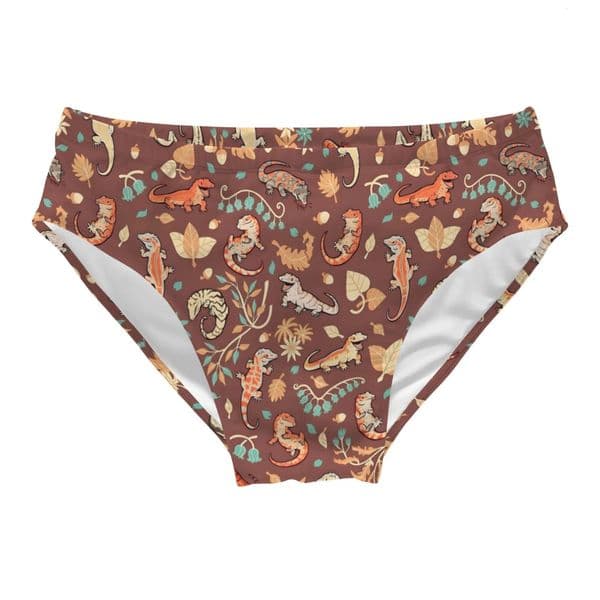 Cartoon Forest Lizard Funny Swimming Trunks Sexy Bikini Mens Briefs Swimwear Comfortable Fashionable Pool Beach Surf Shorts 260422