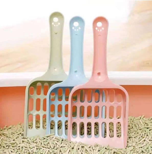 New pet litter Candy-colored high-value horizontal handle toilet shovel feces cat cleaning supplies