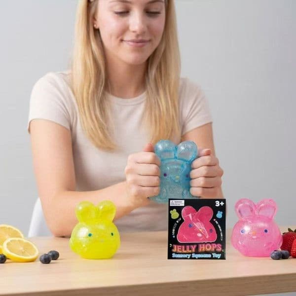 Needoh Cute Simulation Rabbit Squishy Toy Anxiety Relief Squeeze Toy Soft Bunny Stress Relief For Kids Adults