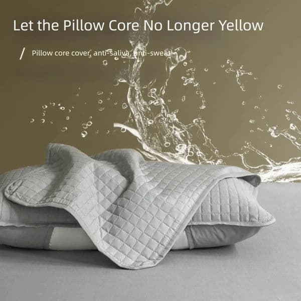 Pillow Case Cotton Pillow Cover Isolation layer Head oil Case Protector Anti Mite Sweatproof core protection household 260420