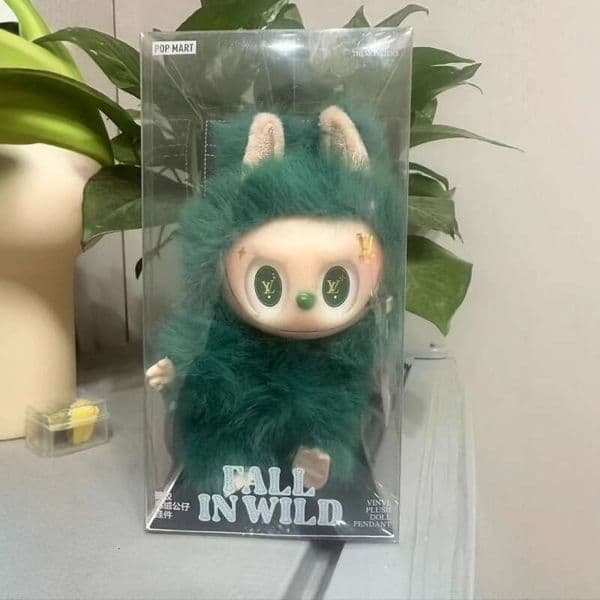 Doll Spring In The Wild Green Vinyl Figure Labubu Scale Bubble Doll Trendy Toy Gift Claw Machine