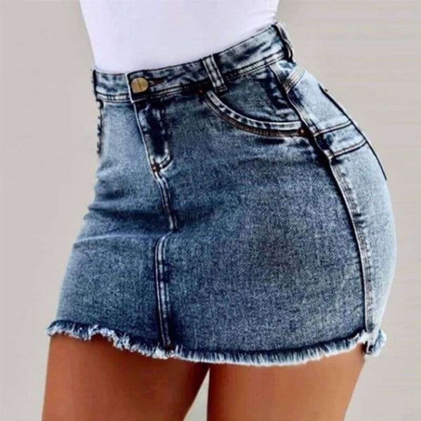 Women S Clothing Hot Selling European And American Sexy Hip Hugging Denim Short Skirt Colors Half Skirts