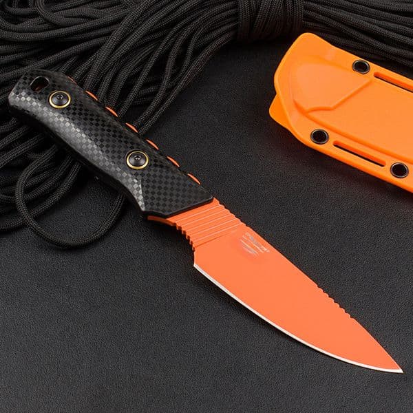 BM 15600 Fixed Knife D2 Steel Stone Wash Blade Black with Boltaron Sheath Survival Straight Knives Outdoor Multifunctional Tool