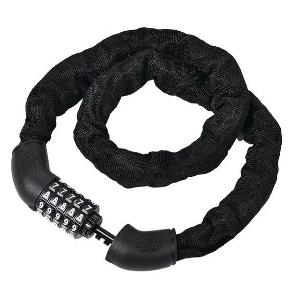 Motorcycle Chain Lock Electric Vehicle AntiTheft 5 Digit Code Combination Security Mount Bike Iron 260422
