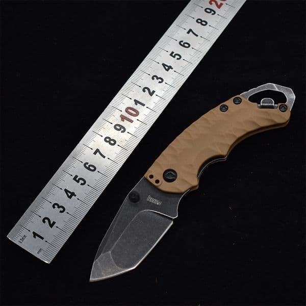 KS 8750 Folding Knife 8Cr13Mov folding knife Blade Nylon and Glass Fiber Handle Multifunctional Portable Fishing Knife for Camping