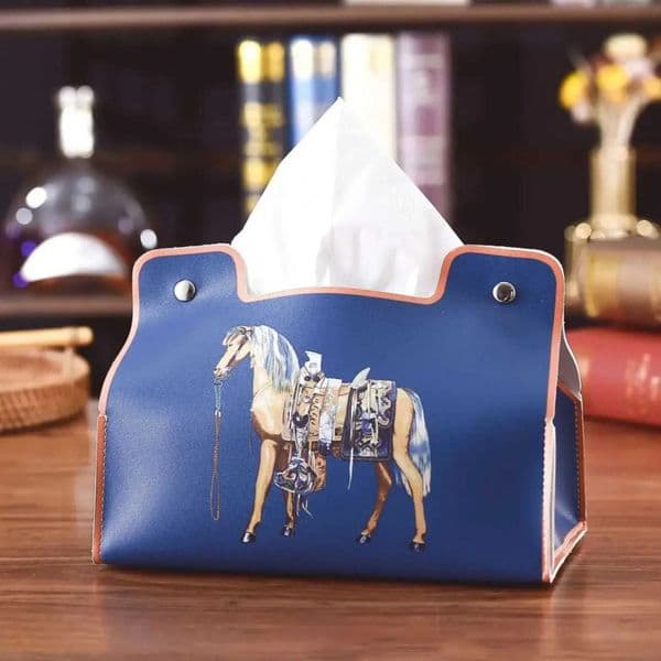 Luxury Designer Decor Retro Furniture Tissue room Box PU Napkin Holder Desktop Bedroom Coffee Table Paper Drawer Leather Car Universal Organ 1 7 4