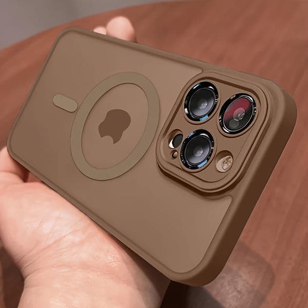 Magical Luxury Matte Translucent Shockproof Case for iPhone 17/16/15/14/13/12/11 Pro Max & 17 Air, Compatible with 16e, Includes Wireless Charging Cover