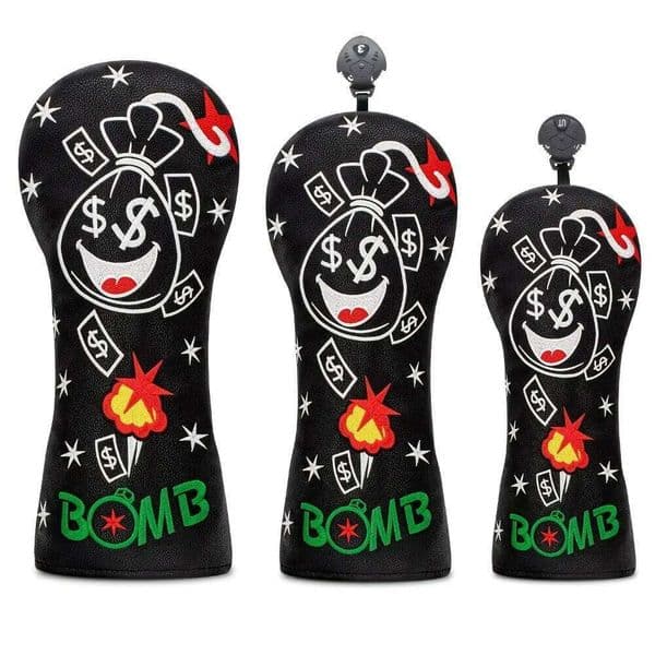 New Club Cover, Embroidered Pattern Design, Fashionable and Durable, Golf Accessories, PU Material, Ball Protector 26Y0423