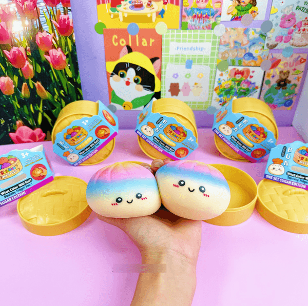 The Needoh New Giant Squishys Colorful Stress Fidget Simulation Dumpling Pressure Ball Slow Rebound Soft Pinch Toys Decompression toys 123 Y260515