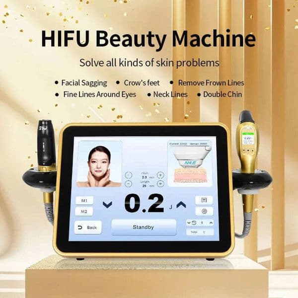 Ace High Intensiy Foused Ultrasound 2 Handles Hifu Facial Lifting Machine Anti-Aging And Wrinkle Removal Skin Rejuvenation Home Beauty Instrumen