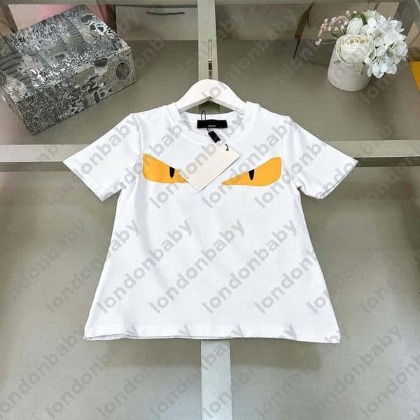 Kids 100% Cotton Short Sleeve Crew Neck T-Shirt Trendy Evil Eye Graphic Print Casual Summer Tee Soft Breathable Daily Wear Top Toddler Boys Girls DLD2604234