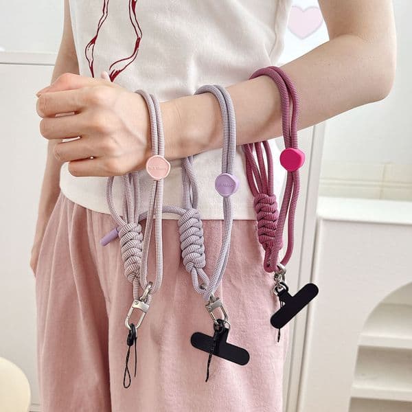 Weaving Metal Buckle Anti Loss Wrist Strap Mobile Phone Case Bag Wristband Charm Cell Phone Lanyard Phone Strap Anti Fall Hanging Rope For iPhone Samsung