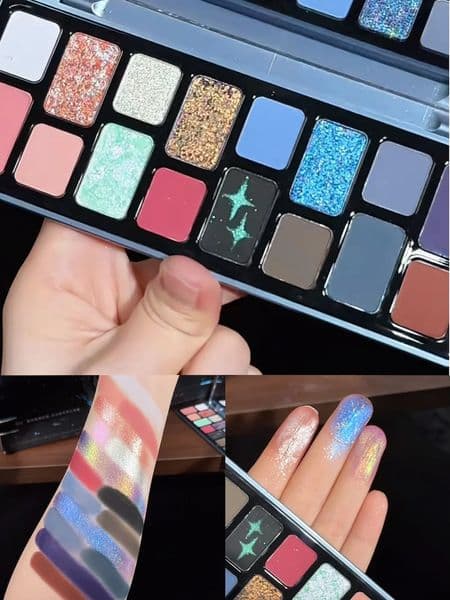 Qianyan Cheeryep 16 Color Eyeshadow Palette Glitter Chamelon Matte Pearlescent Flash Plate Cowherd Sequins 260423