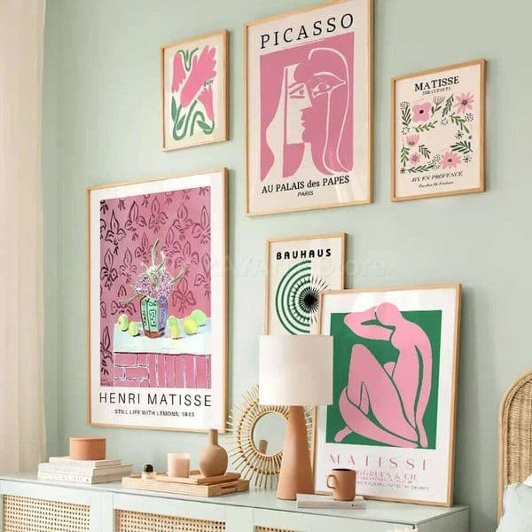 Abstract Modern Wall Art Prints Canvas Painting Matisse Bauhaus Picasso Exhibition Poster Nordic Pictures For Living Room Decor 26W0423