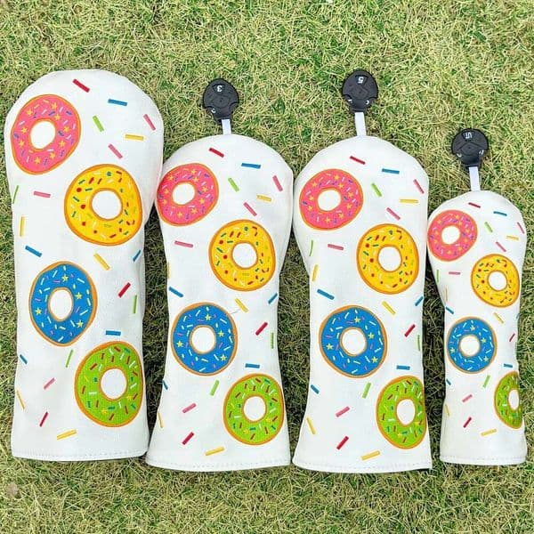 1pc/4pcs Donut Golf Club covers Suitable Driver,Fairway, s-Heavy-Duty Protective Cover with Fit for Wood s 26Y0423