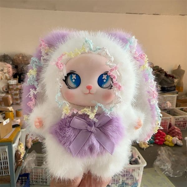 2026 Plush pendants cute family series doll cute vinyl plush doll toy pendants cute rabbit ornaments gifts hand-made birthday gift WZ006