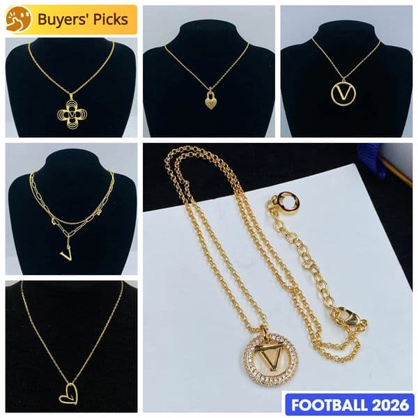Necklace designer necklace luxury women fully diamond V-shaped heart openwork necklace valentine gift colorfast luxurious fashion very nice Women's Gifts