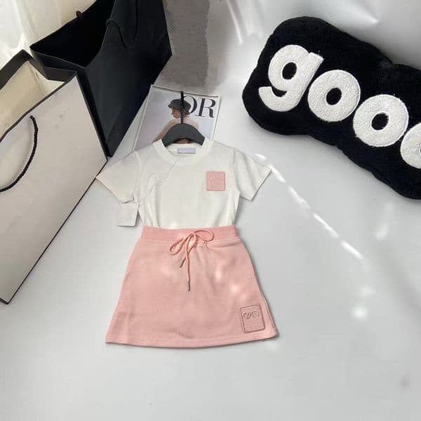 Kids Designer Clothes Two Piece Skirt Set Girls Summer Dresses Sets Outfit Fashion Trendy Sporty Style Childrens Clothing L26521GXQW