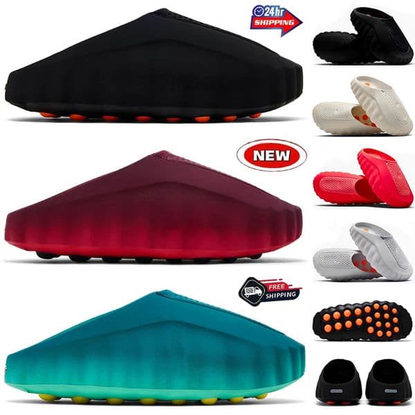 Designer Slides mind 001 Slippers Mens Womens mind 002 Sandals Fragment Black Blue White Light Bone Team Red Light Smoke Grey Pearl Pink mind001 Summer Beach shoes