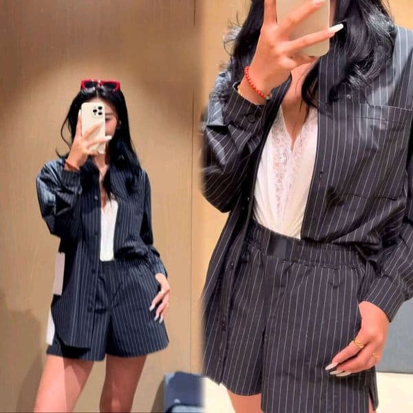 Designer Women Cloth Yoga Set running pantalon Daylight Striped 2pieces Shirt Shorts Set All-Match Slim Two Piece Sports Outfit