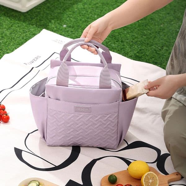 10L Large Capacity Insulation Student Lunch Bag Office Handheld Aluminum Foil Insulation Bag Fresh Keeping Refrigerated Ice Bag 260422