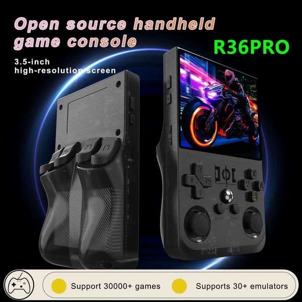 2025 R36S Pro Game Console Retro 128gb Consola R36s R36 S R36h Rs36s K36 Konsole Consolle Jeux GamBoy Max Video GameHandheld J260423